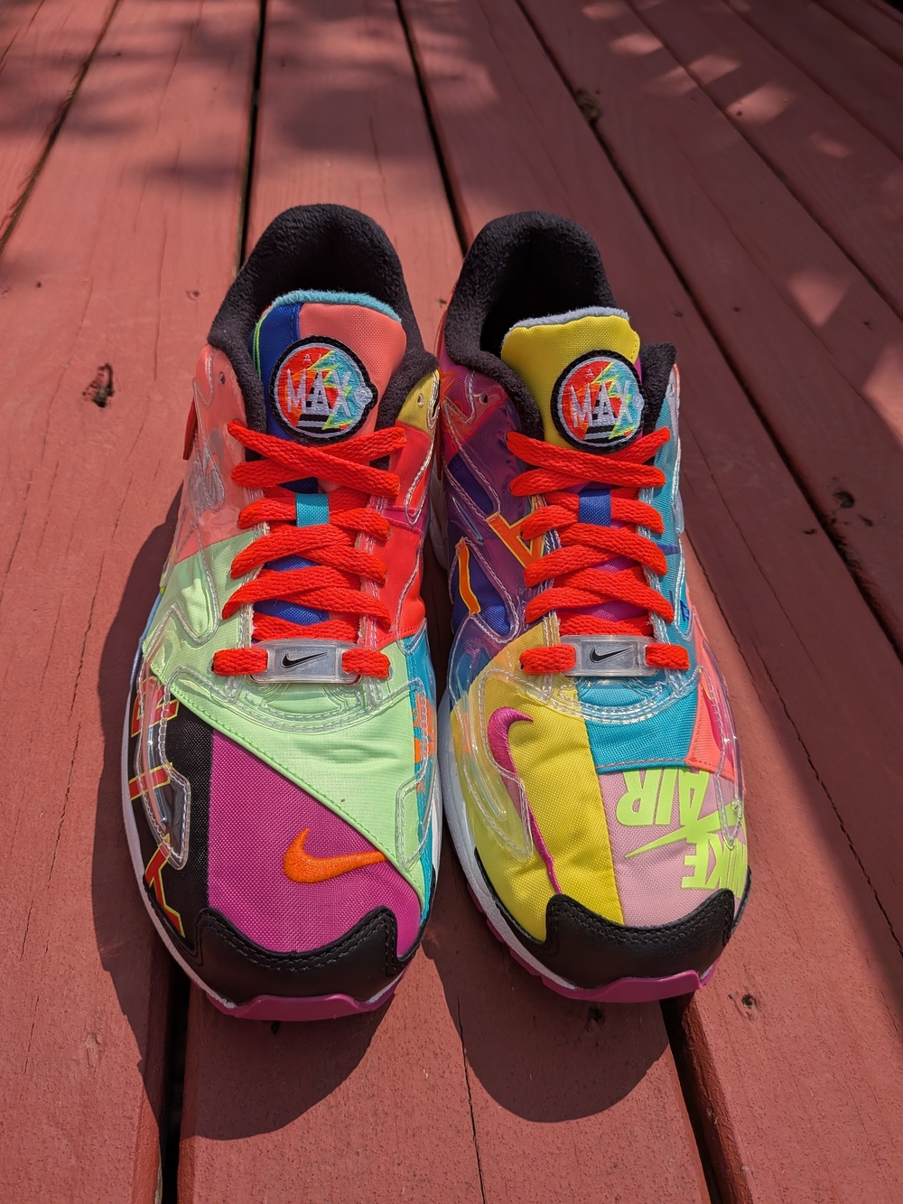NIKE Air Max 2 Light “Color Switch” Multi-Color 9.5 w/ Extra Laces - Picture 2 of 9